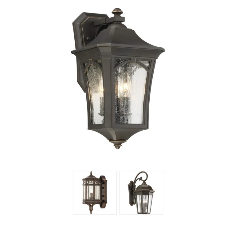 Minka-Lavery Solida Oil Rubbed Bronze/Gold Outdoor Wall Light