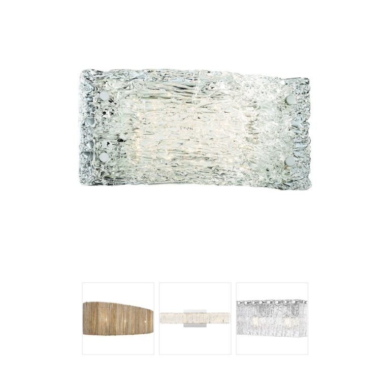 George Kovacs Forest Ice Chrome LED Artisan Glass Vanity