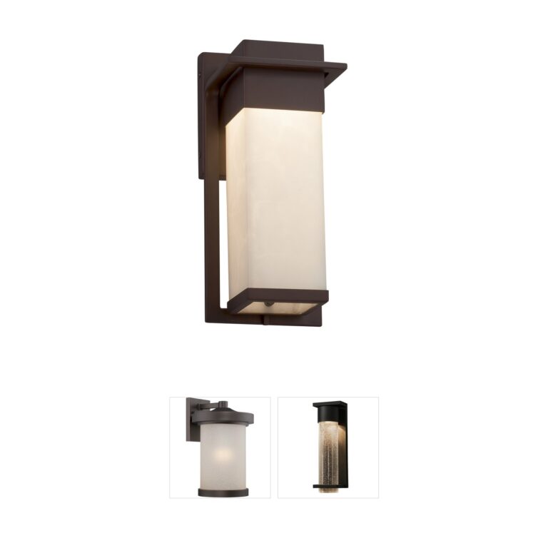 Justice Design Group Clouds Clouds Resin Outdoor Wall Sconce
