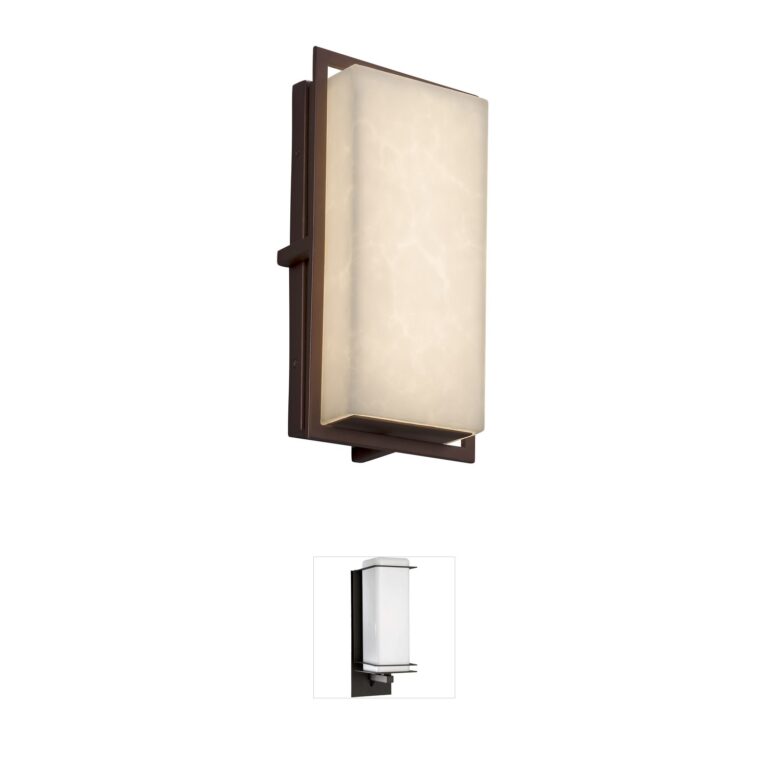 Justice Design Group Clouds Dark Bronze LED Outdoor Sconce