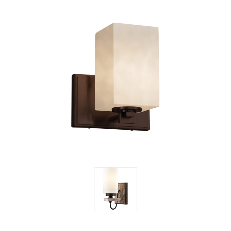 Justice Design Group Clouds Resin Sconce with Polished Chrome