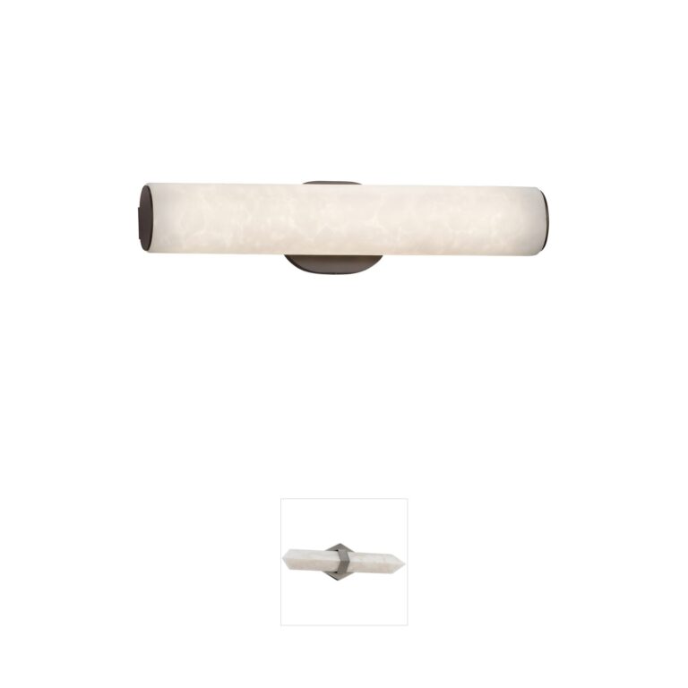 Justice Design Clouds Matte Black LED Vanity Light