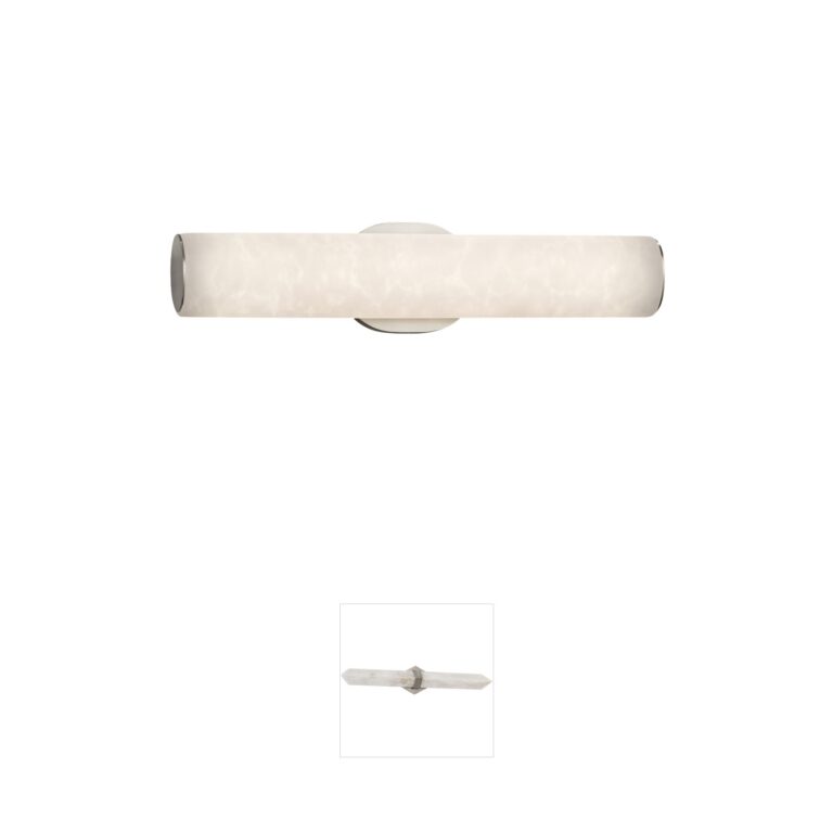 Justice Design Clouds Brushed Nickel LED Vanity Light
