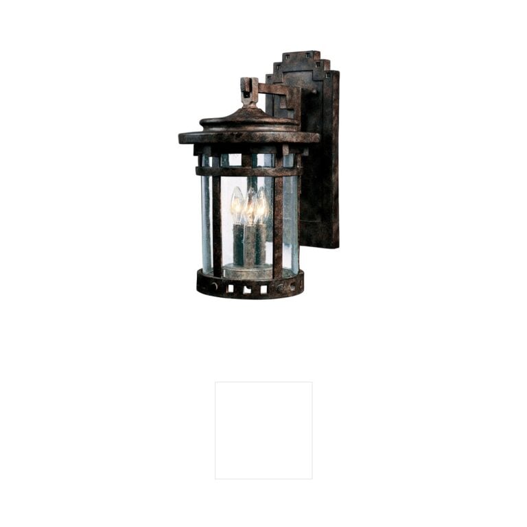 Maxim Lighting Santa Barbara DC Sienna Die Cast Aluminum 3-Light Outdoor Wall Lantern