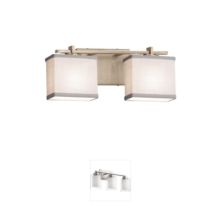Justice Design Group Textile Woven Fabric Vanity Sconce
