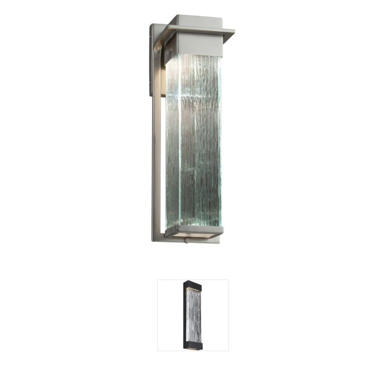 Justice Design Group Fusion Pacific Artisan Glass Outdoor Wall Sconce