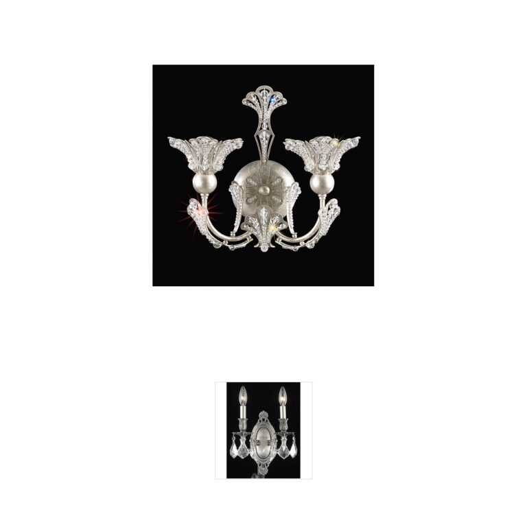 Schonbek Rivendell 2-Light Wall Sconce in Etruscan Gold with Swarovski Crystals
