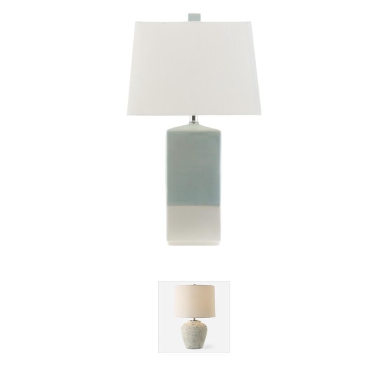 Surya Malloy Aqua Ceramic Table Lamp