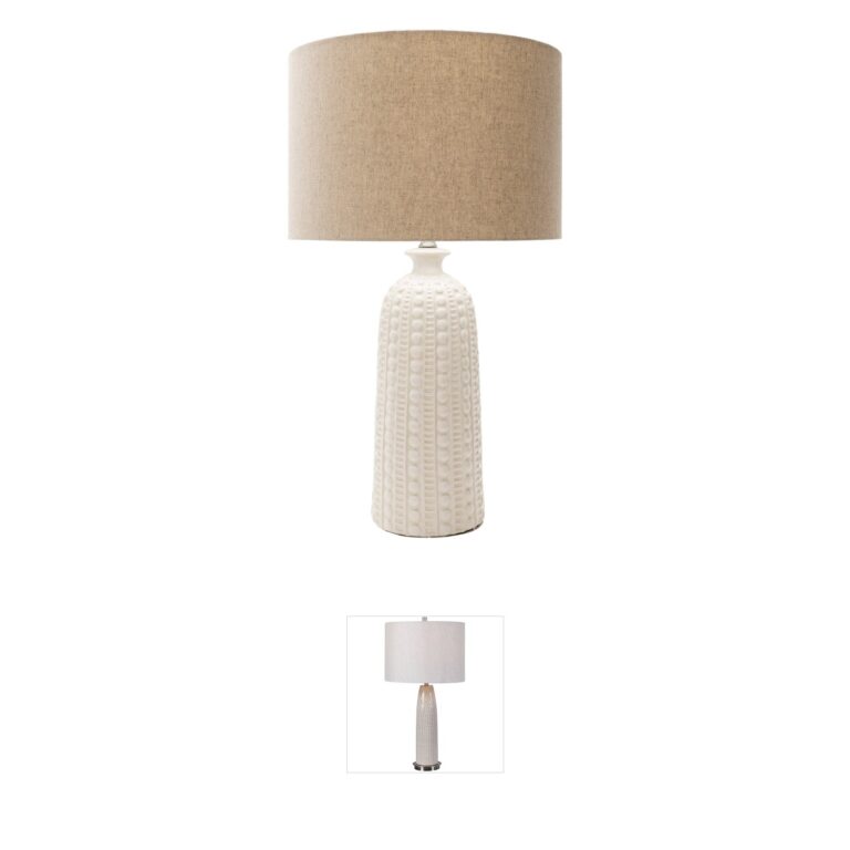 Surya Newell Ivory Ceramic Table Lamp
