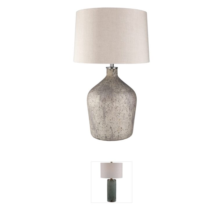 Surya Reilly Collection Taupe Glass Table Lamp