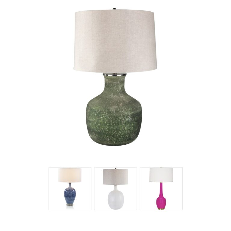 Surya Matteo Collection Moss Finish Table Lamp