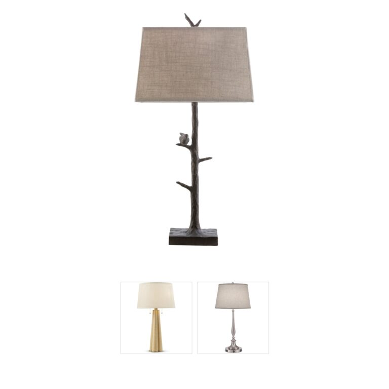 Surya Weber Bronze Resin Table Lamp