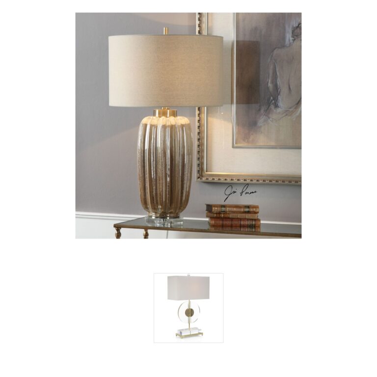 Uttermost Gistova Ribbed Ceramic Table Lamp