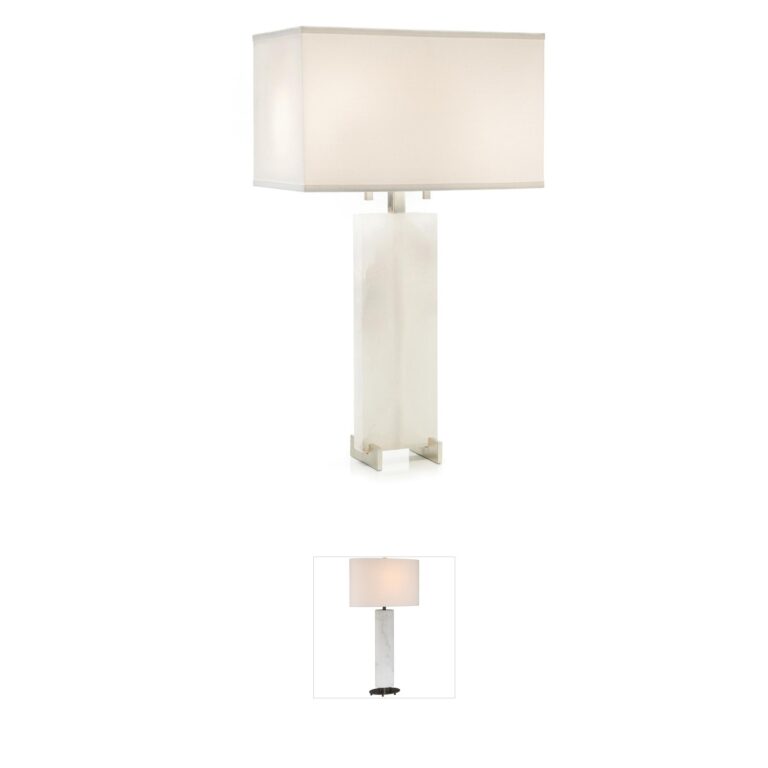 John-Richard Alabaster Collection 30.75-Inch Alabaster Table Lamp