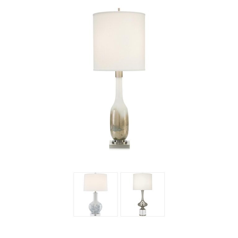 John-Richard Leah 40-Inch Hand Blown Gold Table Lamp