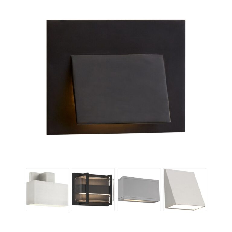 Visual Comfort Signature Collection Kelly Wearstler Esker Bronze LED Outdoor Sconce