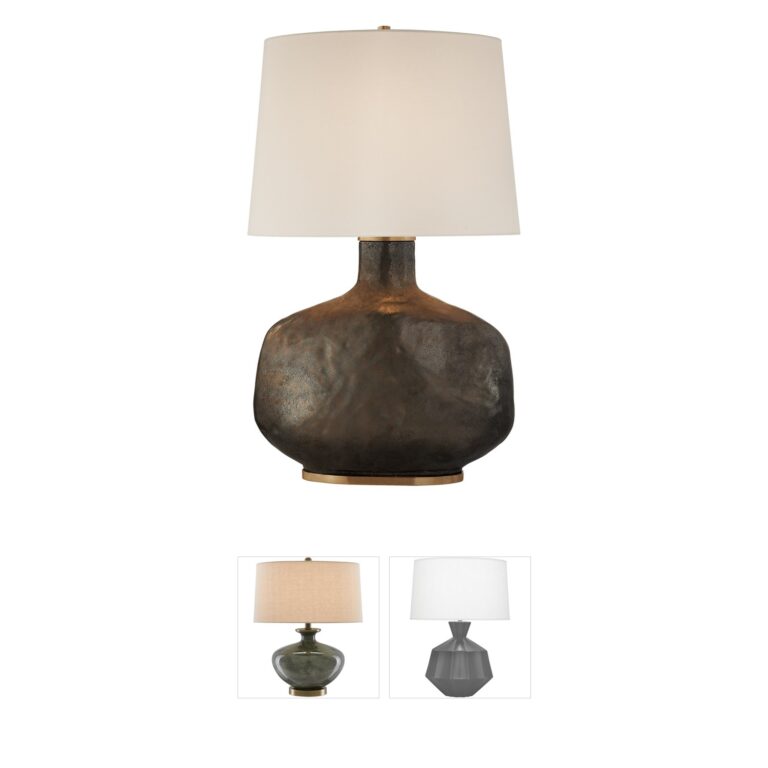 Visual Comfort Kelly Wearstler Beton Crystal Bronze Table Lamp