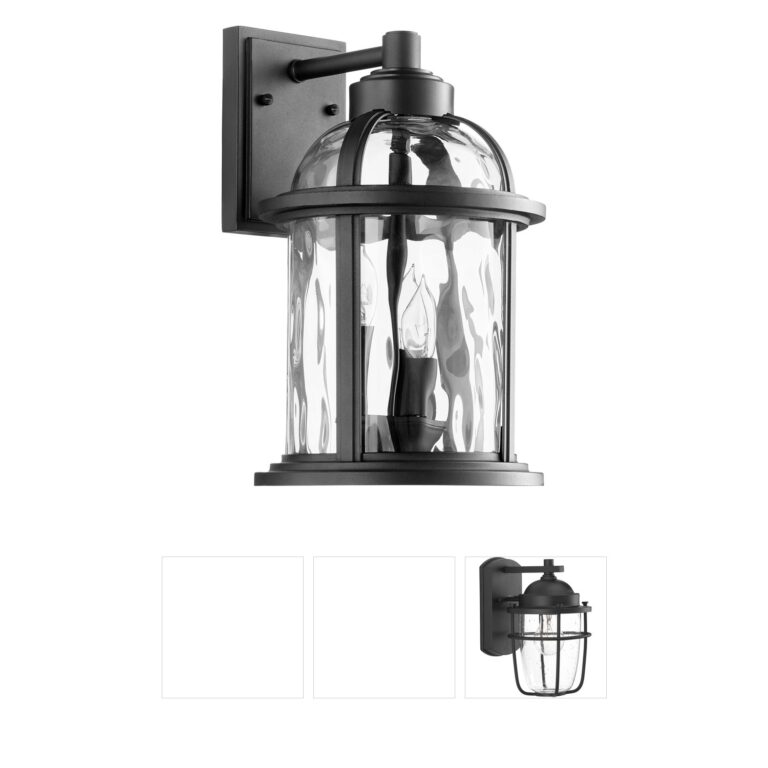 Quorum Winston Noir Outdoor Wall Lantern