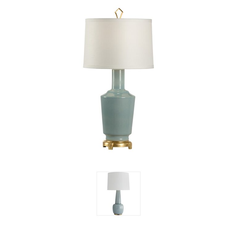 Wildwood MarketPlace Sea Mist Glaze Ceramic Table Lamp