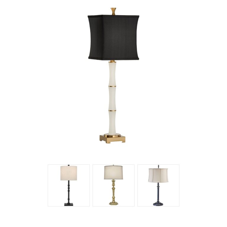 Wildwood Collection Alabaster 3-Way Table Lamp