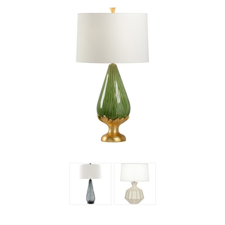 Wildwood Collection Kiwi Glaze Ceramic Table Lamp