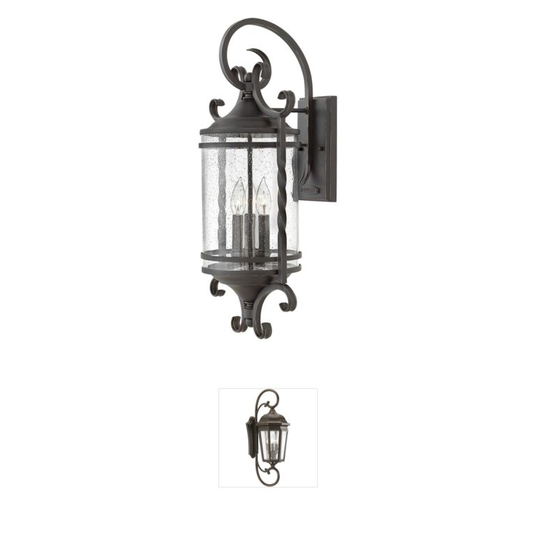 Hinkley Casa Olde Black Aluminum Outdoor Wall Lantern