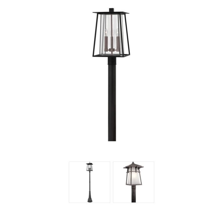 Hinkley Walker Black Aluminum Post Lantern