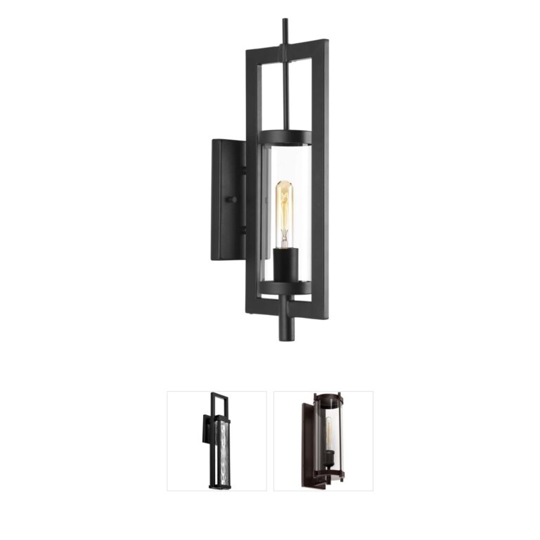 Progress Lighting McBee Collection Textured Black Outdoor Wall Lantern