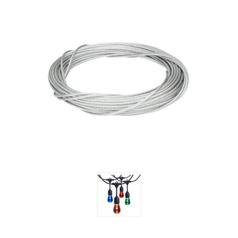 American Lighting Commercial Grade Light String Galvanized Catenary Cable