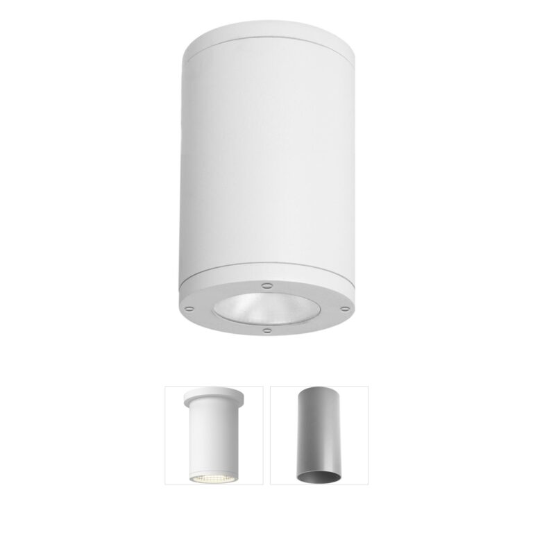 WAC Lighting Tube Arch White Die-Cast Outdoor LED Flush Mount
