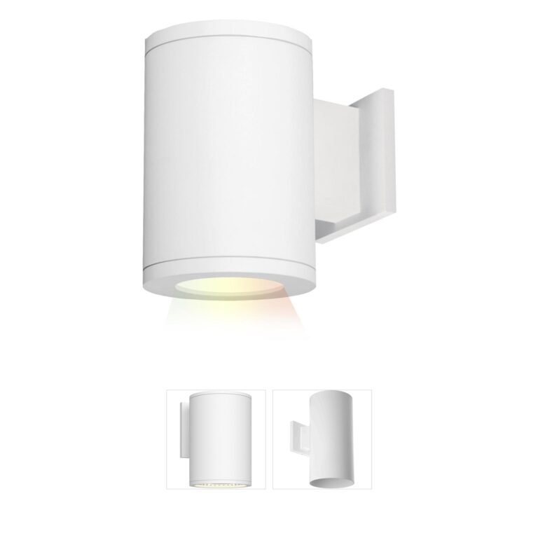 WAC Lighting Tube Arch 5" LED Color Changing Outdoor Wall Light - White