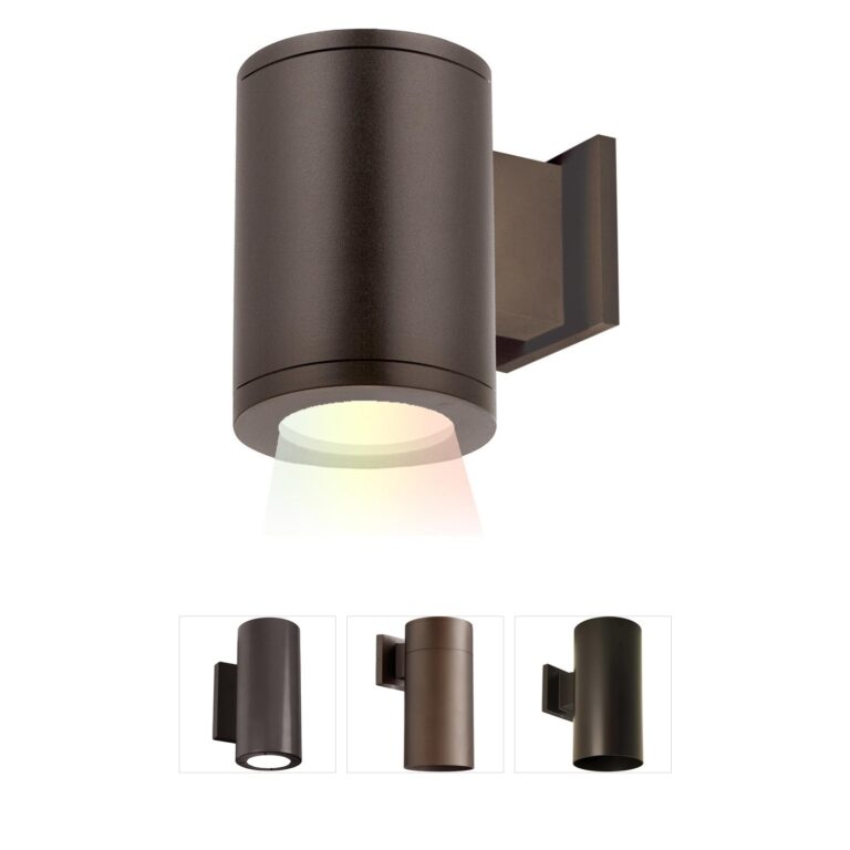 WAC Lighting Tube Arch 5" Color-Changing LED Outdoor Wall Light - Bronze