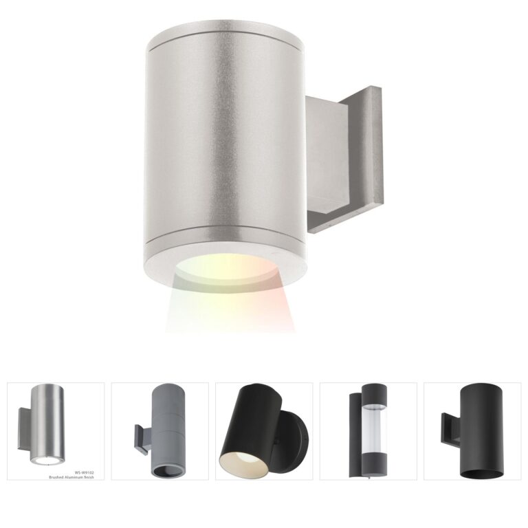 WAC Lighting Tube Arch 5" Color-Changing Outdoor Wall Light