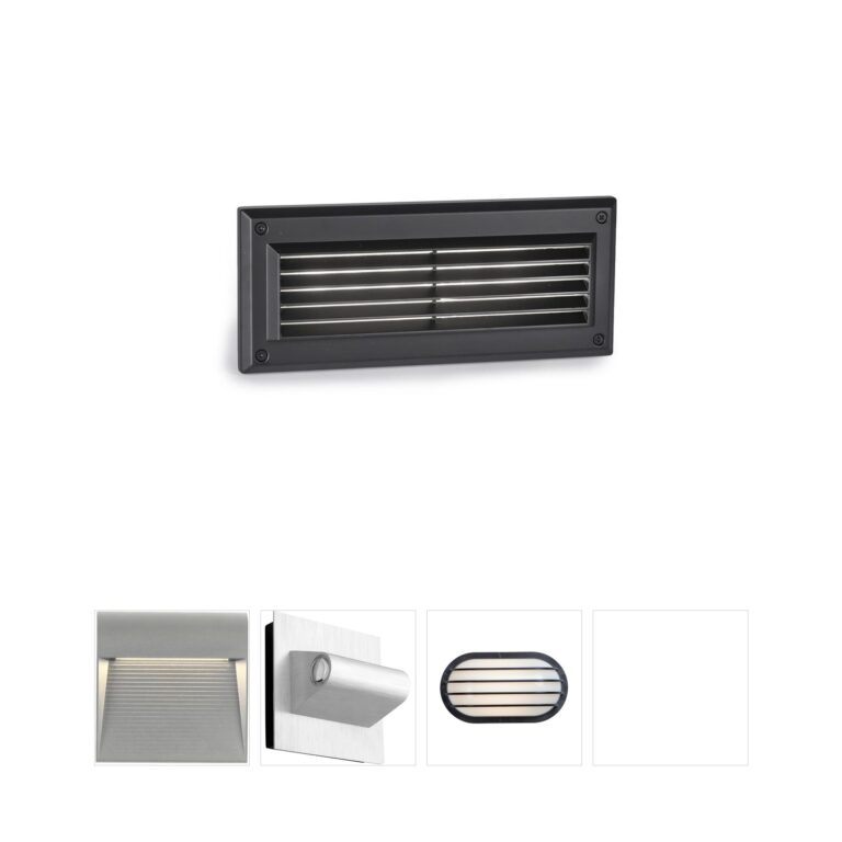 WAC Lighting Endurance Louvered Die-Cast Aluminum LED Brick Light