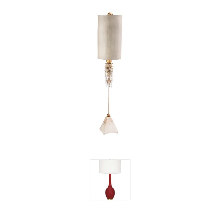 Lucas + McKearn Madison Steel & Crystal Table Lamp