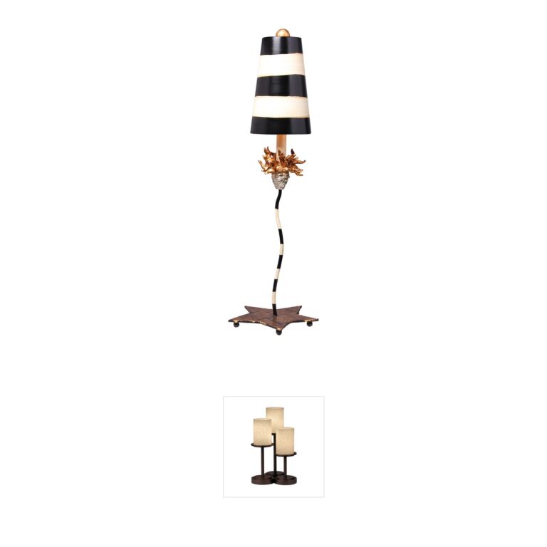 Lucas + McKearn La Fleur Gold Leaf Table Lamp