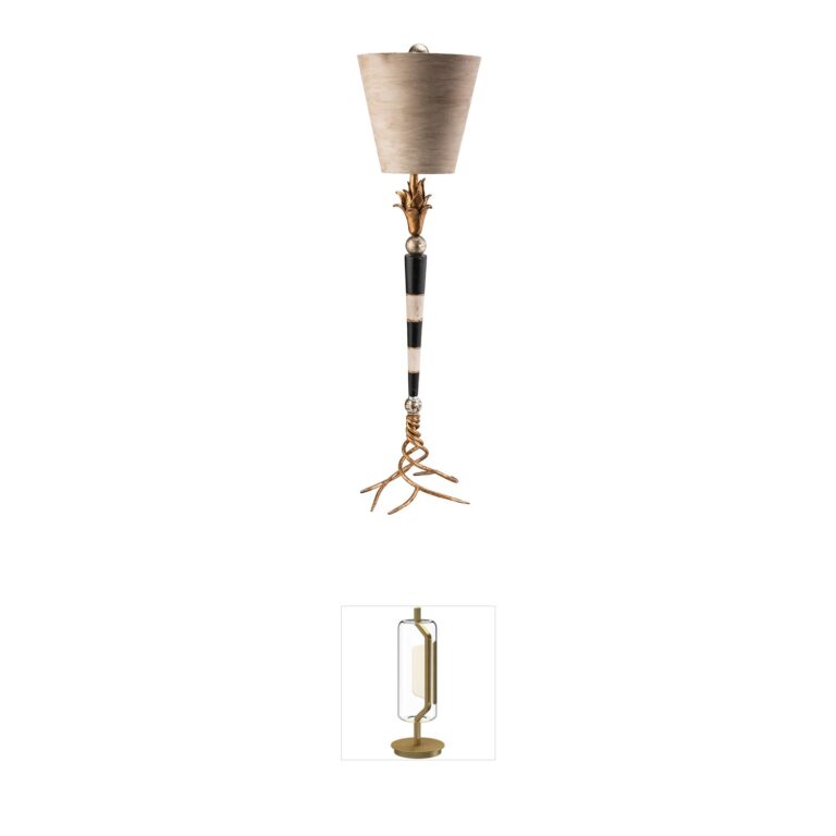 Lucas + McKearn Flambeau Steel Table Lamp