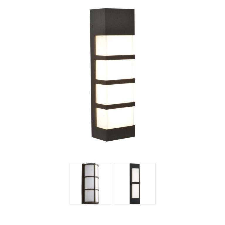 AFX State Textured Bronze Modern LED Outdoor Wall Sconce