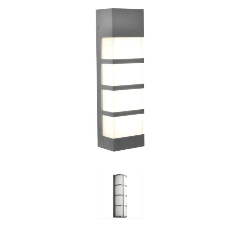 AFX State 17-Inch Textured Grey Modern LED Outdoor Wall Sconce