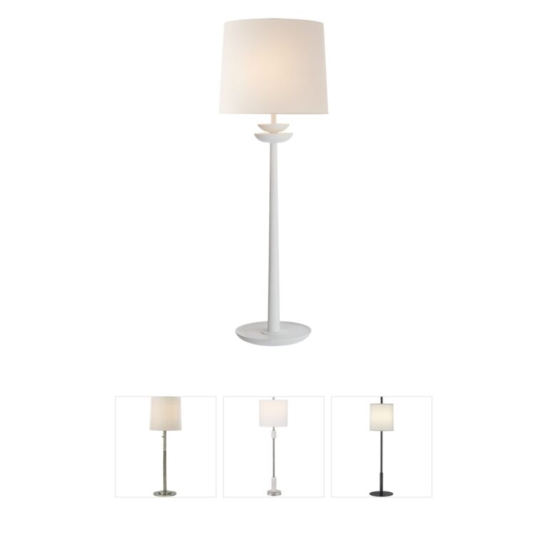 Visual Comfort Signature AERIN Beaumont Matte White Table Lamp