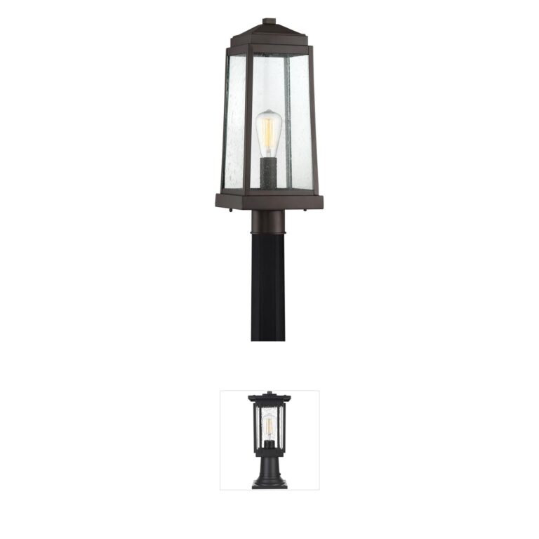 Quoizel Ravenel Steel Post Lantern - Western Bronze