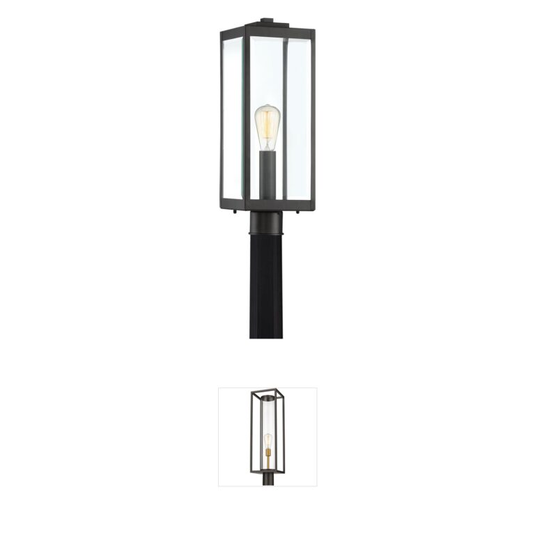 Quoizel Westover Steel Outdoor Post Lantern