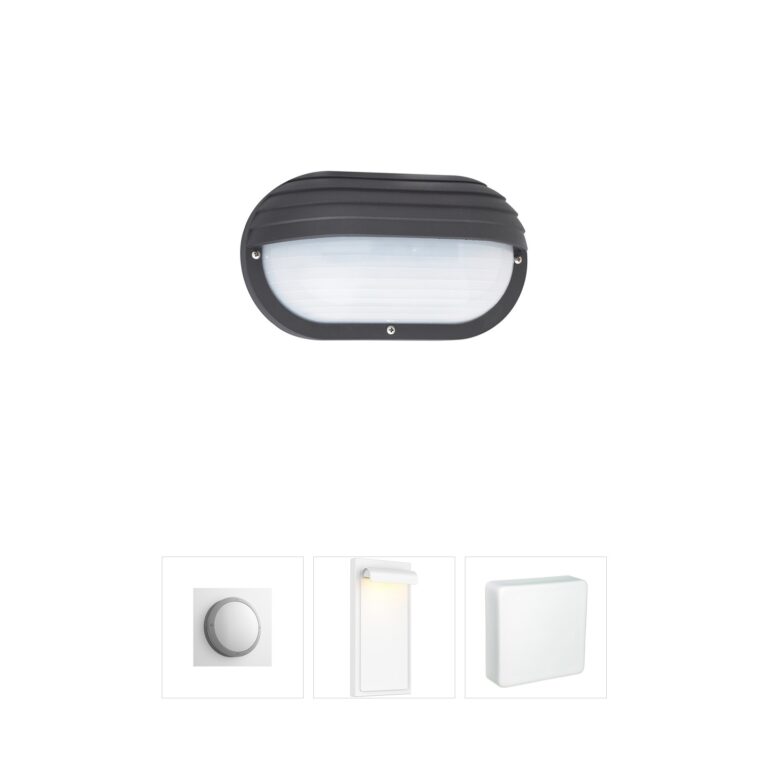 Generation Lighting Bayside Black Polycarbonate ADA Outdoor Wall Light