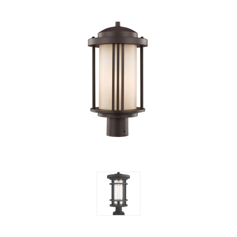 Generation Lighting Crowell LED Aluminum Outdoor Post Lantern
