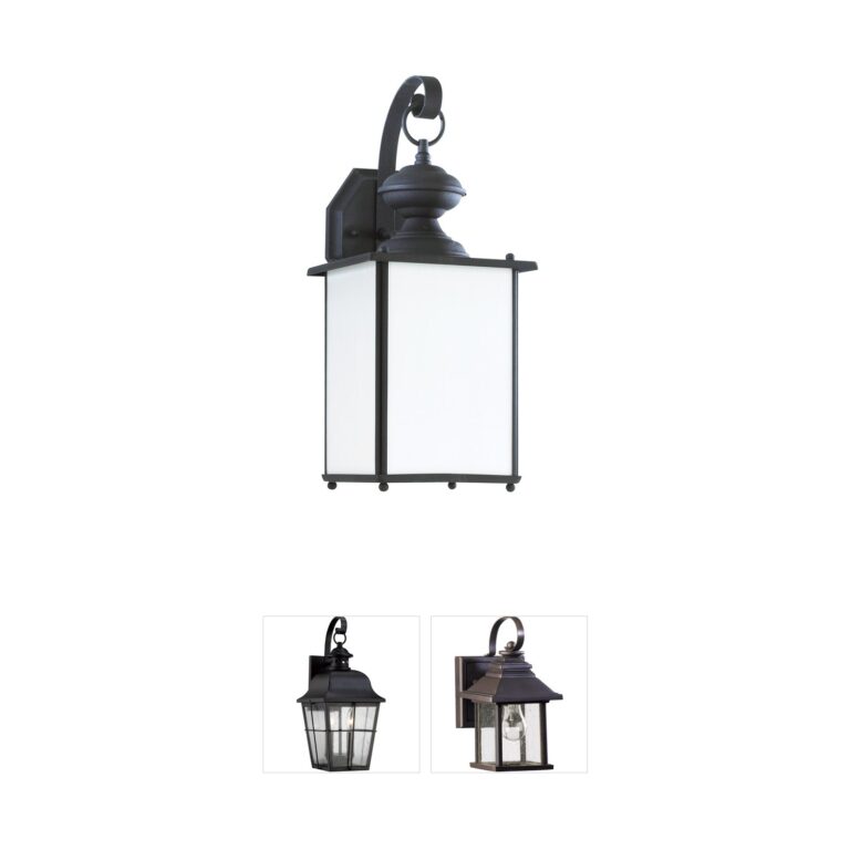 Generation Lighting Jamestowne Black Aluminum LED Dark Sky Outdoor Wall Lantern