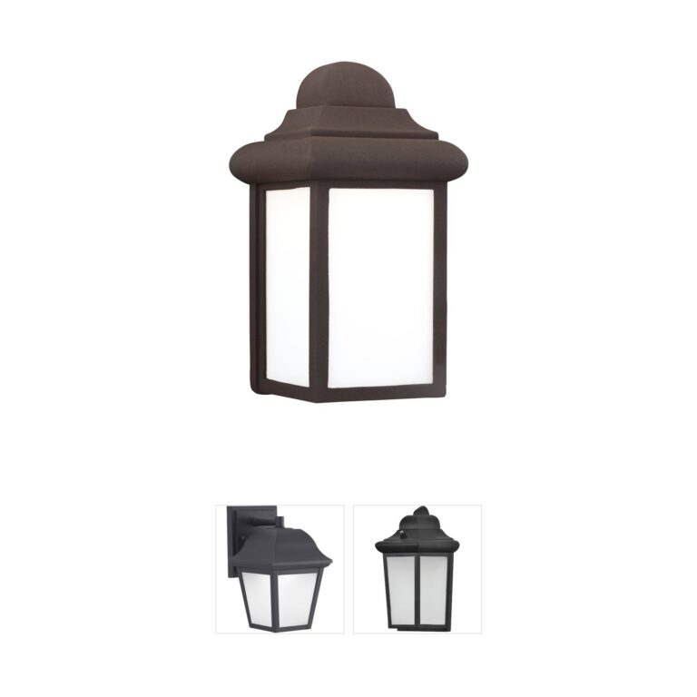 Generation Lighting Mullberry Hill Bronze Outdoor Wall Sconce with Smooth White Glass