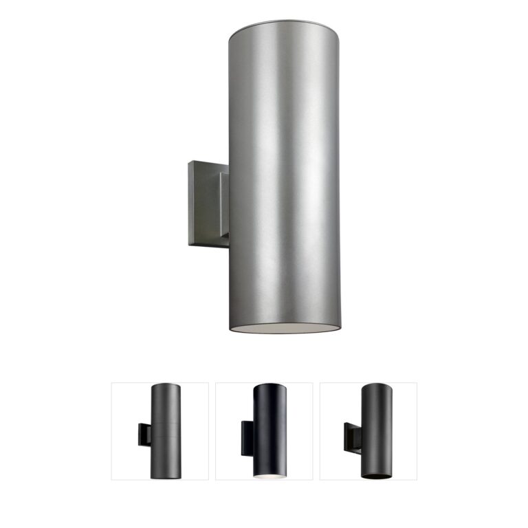 Visual Comfort Studio Collection Outdoor Cylinders Aluminum Integrated LED Wall Light