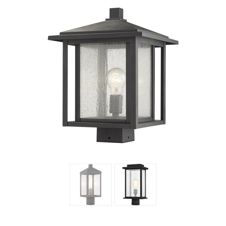 Z-Lite Aspen Black Aluminum Post Light