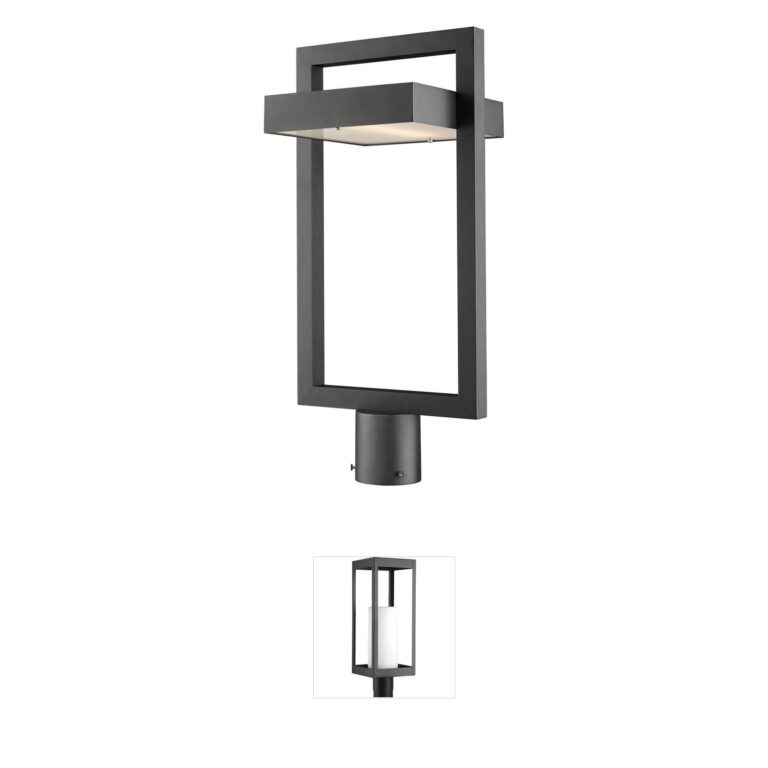 Z-Lite Luttrel Black LED Outdoor Post Light