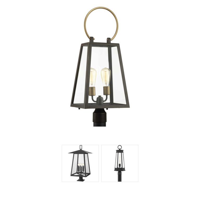 Progress Lighting Barnett Collection Antique Bronze Outdoor Post Lantern